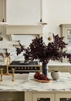 Plum Fake Cimicifuga Ramosa Leaves - 31" -Afloral Sales Store 1 nicole franzen Afloral Fall Foliage Kitchen 009