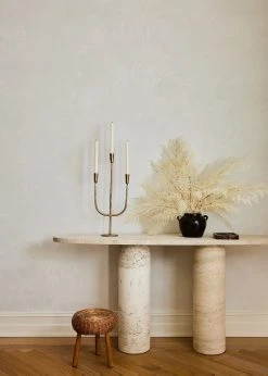 Antique Gold Candelabra Candle Holder - 21.5" -Afloral Sales Store 1 nicole franzen Afloral White Fern Living 003copy scaled