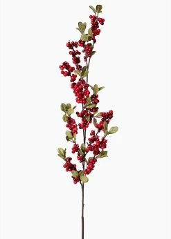 Burgundy Artificial Waterproof Berry Branch - 36"