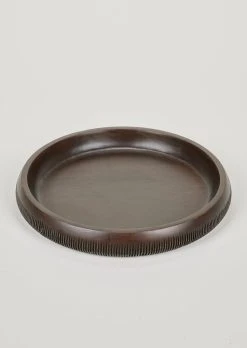 Handcrafted Round Wood Tray - 16" -Afloral Sales Store COL DT342M Handcrafted Round Wood Tray