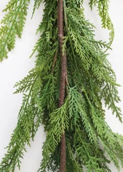 Real Touch Lebanon Cedar Holiday Table Garland - 48" 7 Real Touch Lebanon Cedar Holiday Table Garland - 48" -Afloral Sales Store CedarGarlandDetails