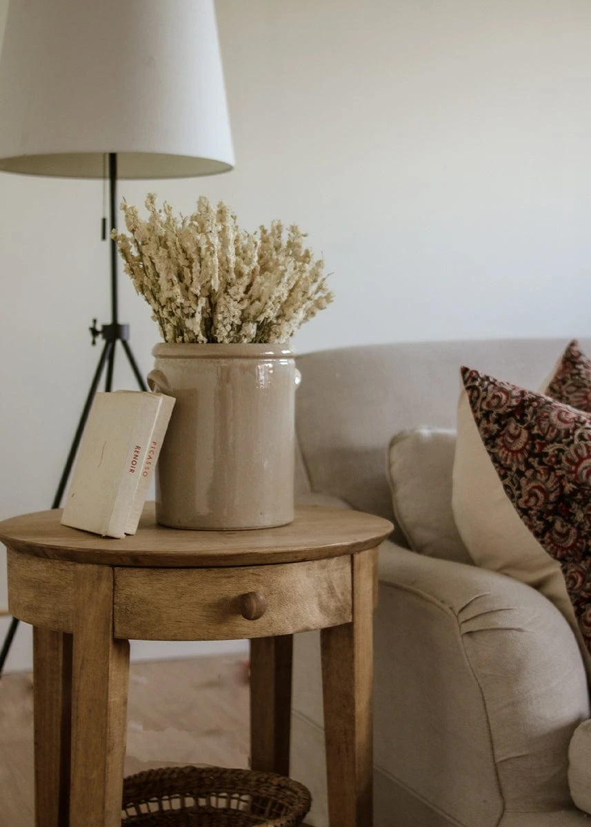 Cream Dried Larkspur Wildflowers - 23-26" 2 Cream Dried Larkspur Wildflowers - 23-26" - Image 2