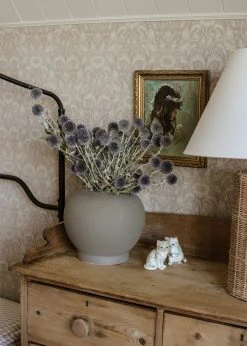 Blue Dried Echinops Globe Thistles - 16-22" -Afloral Sales Store Dried Blue Echinops Thistles