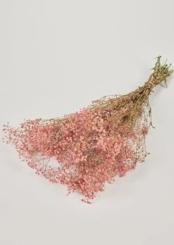 Pink Preserved Gypsophila Flower Bundle - 23-28.5" -Afloral Sales Store Dried Botanicals Preserved Gyp Flowers in Pink