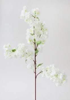 Artificial Spring Cherry Blossoms In Cream - 40"