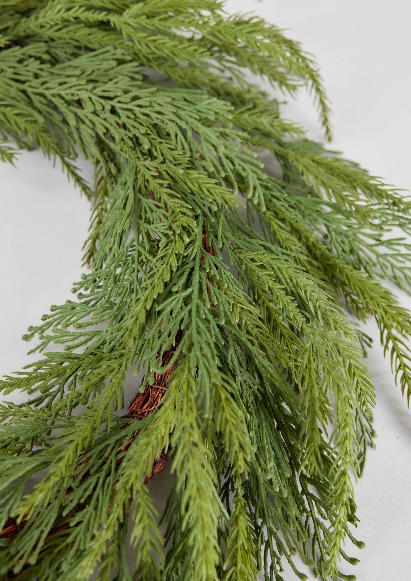 UV Treated Indoor/Outdoor Faux Cedar Wreath - 24" 2 UV Treated Indoor/Outdoor Faux Cedar Wreath - 24" - Image 2