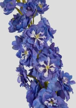 Natural Touch Artificial Delphinium Flower In Cobalt Blue - 47" -Afloral Sales Store Faux Wildflowers Delphinium Stem in Blue