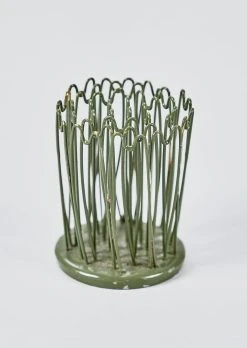 Small Flower Hairpin Frog Holder - 2"