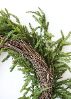 Afloral Real Touch Norfolk Pine Wreath - 24" -Afloral Sales Store IMG 1504 2