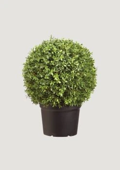 UV Treated Faux Boxwood Topiary Plant In Pot - 22"