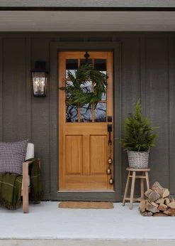 Afloral Real Touch Norfolk Pine Wreath - 24" -Afloral Sales Store Norfolk Wreath And Potted Tree