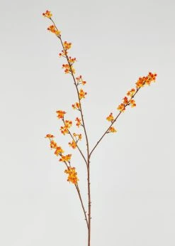 Artificial Bittersweet Branch In Orange - 43"