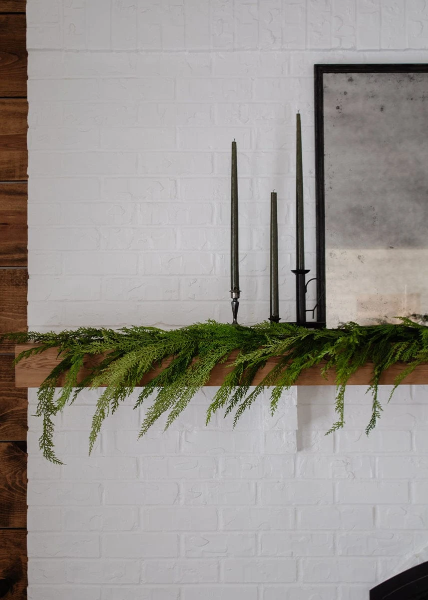 Real Touch Lebanon Cedar Holiday Table Garland - 48" 3 Real Touch Lebanon Cedar Holiday Table Garland - 48" - Image 3