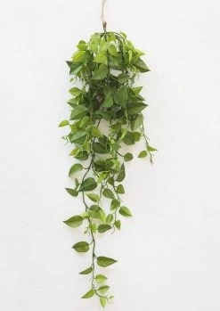 Artificial Plants Hanging Philodendron Bush - 32" -Afloral Sales Store RealTouchPhilodendronGreeneryBush
