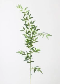 Fake Leaves Italian Ruscus Branch - 49"