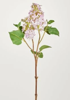 Pale Lavender Faux Lilac Branch - 30"