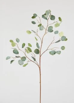 Artificial Silver Dollar Eucalyptus Branch - 44"