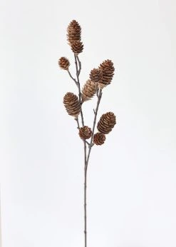 Artificial Pine Cone Branch Winter Decor - 28.5"