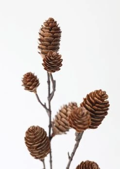 Artificial Pine Cone Branch Winter Decor - 28.5" -Afloral Sales Store XAS726 BR Brown Fake Pine Cones Branch