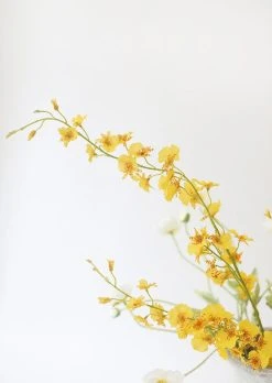 Artificial Dancing Orchid Flowers - 40" -Afloral Sales Store Yellow Dancing Orchid