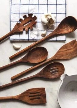 Set Of 6 Walnut Wood Kitchen Utensils -Afloral Sales Store essential kitchen utensil set walnut ls1 grande aae7fc5e 3668 42d2 a5b2 7bbeb4fabd72