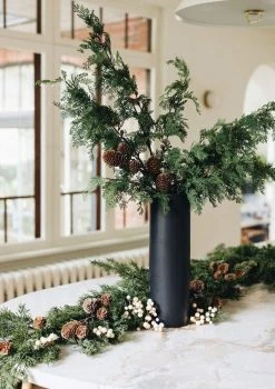 Fake Cedar Greenery Branch - 28" -Afloral Sales Store faux cedar stem