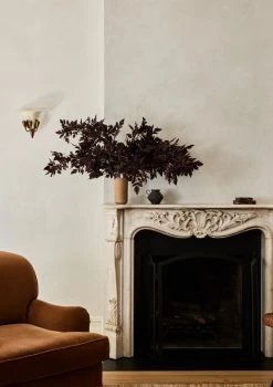 Plum Fake Cimicifuga Ramosa Leaves - 31" -Afloral Sales Store nicole franzen Afloral Purple Leaf Living Vertical 013 scaled