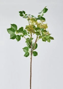 Artificial Tall Privet Seeded Leaf Branch - 46"